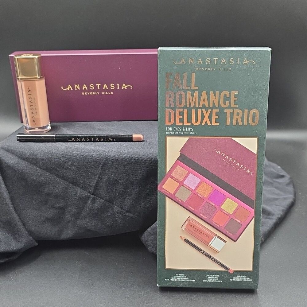 Anastasia Beverly Hills Fall Romance Deluxe Trio For Eyes & Lips NEW In Box